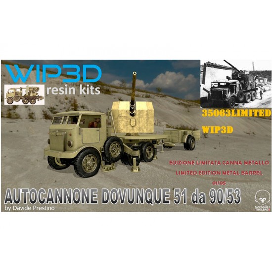 1/35 DOVUNQUE 51 da 90/53 Resin kit with Metal Barrel [Limited Edition]
