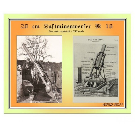 1/35 20cm M16 Luftminenwerfer Resin kit