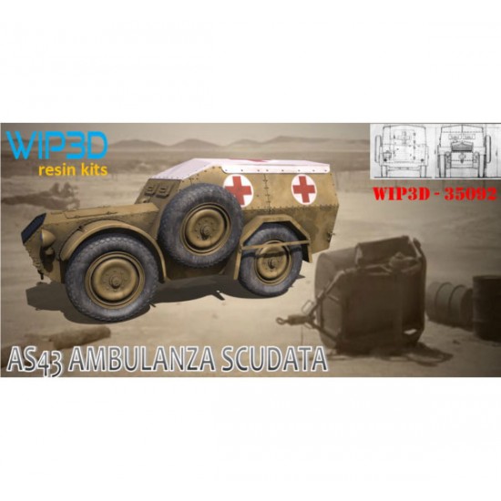 1/35 Armoured Ambulance AS43 Resin kit