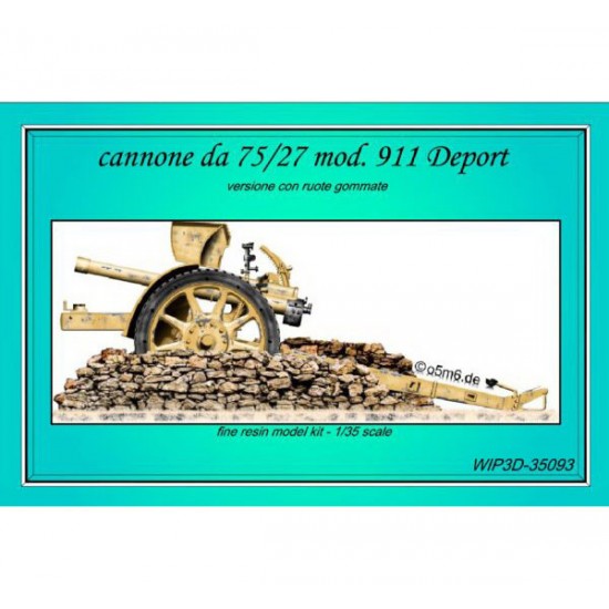 1/35 WWII Cannon 75/27 MOD.911 DEPORT Resin kit