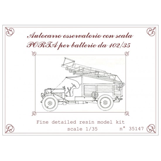 1/35 Lancia 1Z Osservatorio Truck with Ladder PORTA 102/35