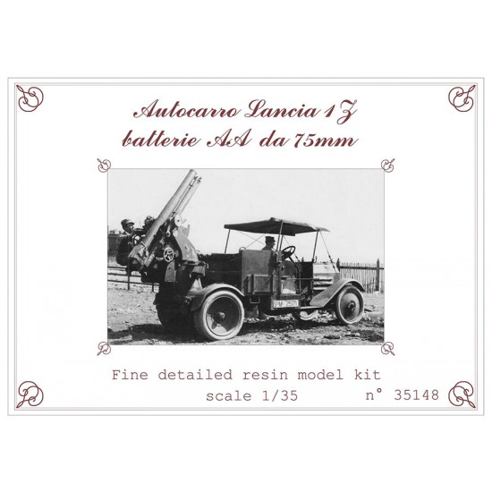 1/35 Lancia 1Z AV (Anti-Velivolo) Autocannone 75mm