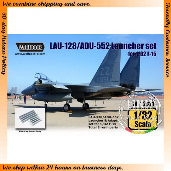 1/32 LAU-128/ADU-552 Launcher & Adaptor set for F-15