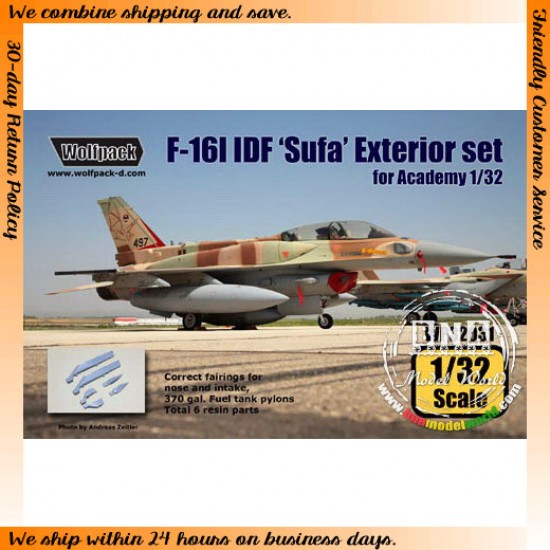 1/32 F-16I IDF 'Sufa' Exterior Set for Academy kit