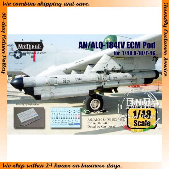 1/48 AN/ALQ-184(V) ECM Pod Set for A-10/F-4G