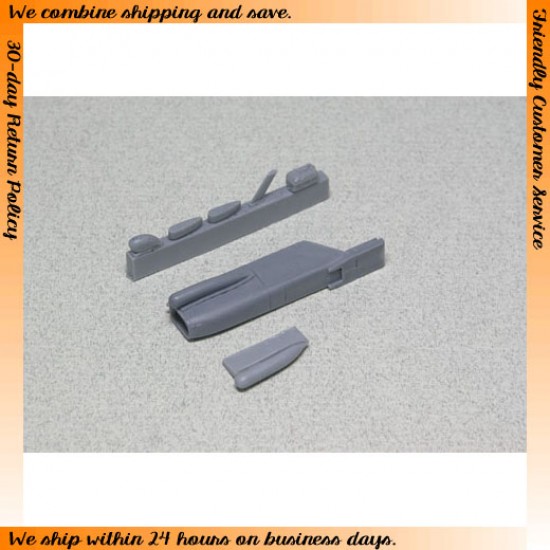 1/48 F-16C Dragchute Housing set for Tamiya kit (7 Resin Parts)