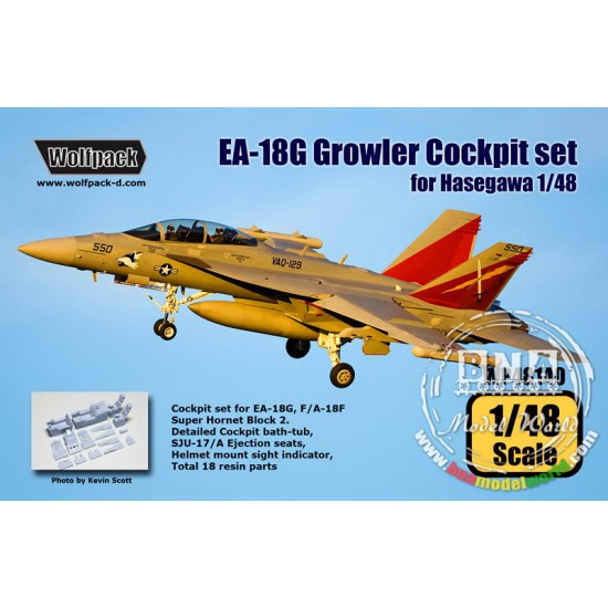 1/48 EA-18G Growler Cockpit Set for Hasegawa kit