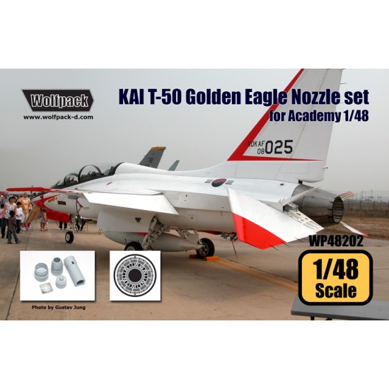 1/48 KAI T-50 Golden Eagle F404 Engine Nozzle Set for Academy kits (4 Resin Parts+PE)