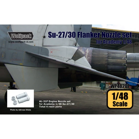 1/48 Sukhoi Su-27/30 Flanker AL-31F Engine Nozzle Set for Academy kit