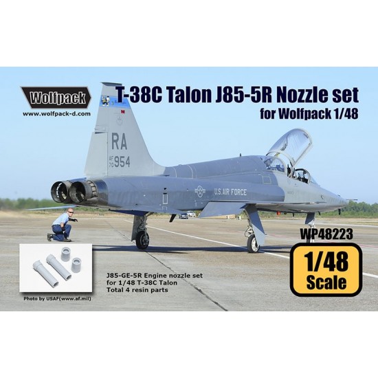 1/48 Northrop T-38C Talon J85-GE-5R Engine Nozzle set for Wolfpack kits