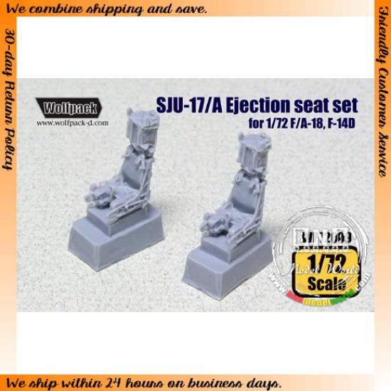 1/72 SJU-17/A Ejection Seats (2pcs) for F-14D, F/A-18C/D/E/F, T-45