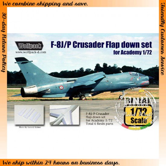 1/72 F-8J/P Crusader Flap Down Set for Academy kit