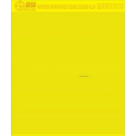 1/350 Wooden Deck Lines Paint Mask (Width: 0.9mm) 