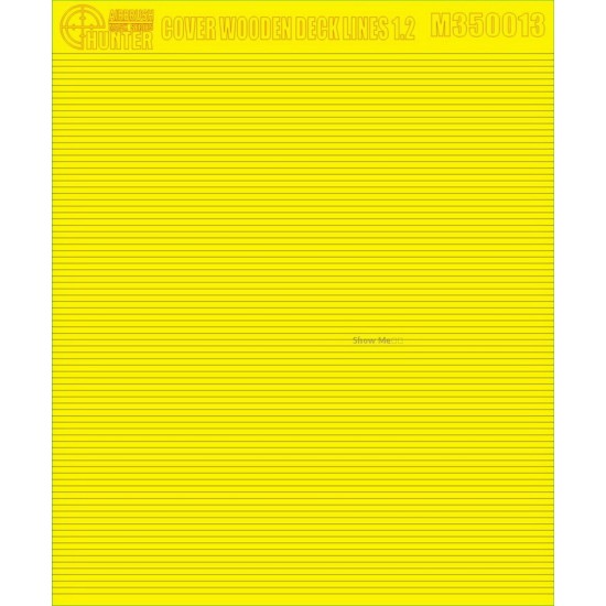 1/350 Wooden Deck Lines Paint Mask (Width: 1.2mm) 