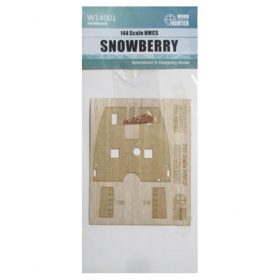 1/144 HMCS Snowberry Wooden Deck for Revell kit #05132