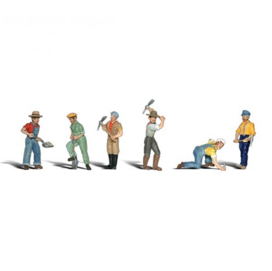 HO Scale Track Workers (6 figures)