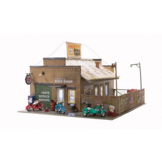 HO Scale Deuce's Bike Shop