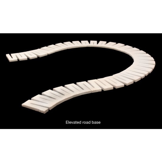 Road Riser for Elevated Road Base (4pcs, 6.35mm x 12.7mm x 609.6mm)