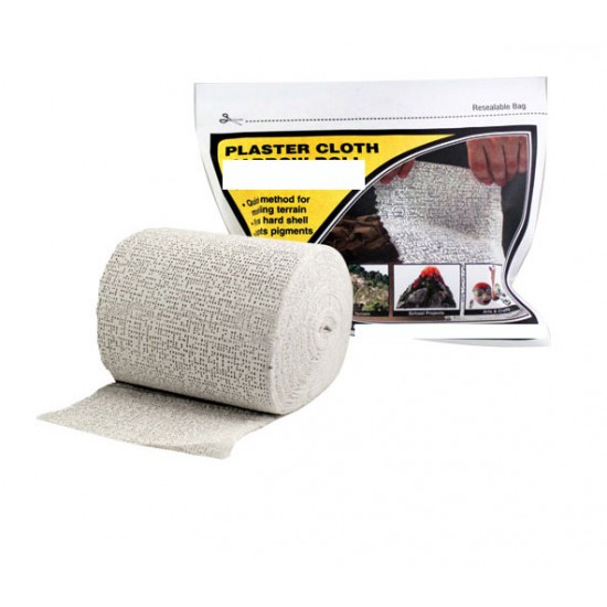 Plaster Cloth Narrow Roll [4" x 5 yd, 5 ft2 (10.1 cm x 4.57 m, 46.4 dm2)]