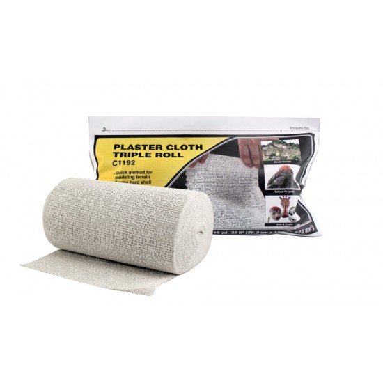 Plaster Cloth Triple Roll [8" x 15 yd, 30 ft2 (20.3 cm x 13.7 m, 278 dm2)]