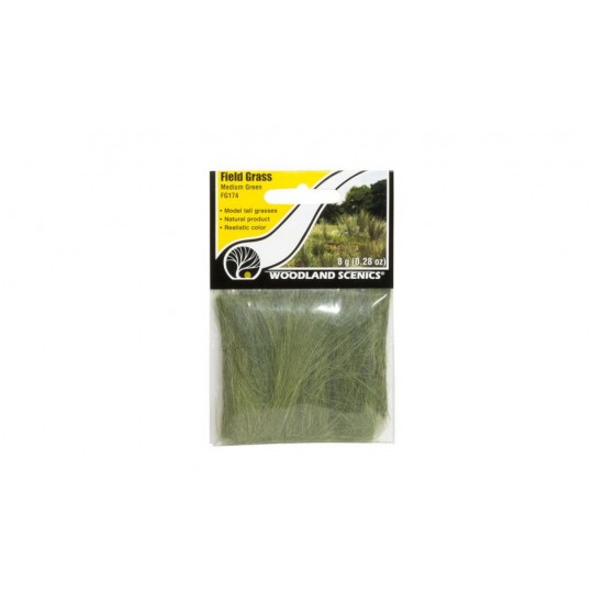 Ground Cover - Field Grass Medium Green (glass length: 6.35cm, 8g/0.28 oz)