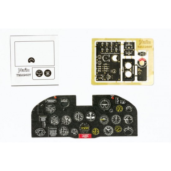 1/24 Republic P-47 Thunderbolt (early) Instrument Panel for Kinetic kits