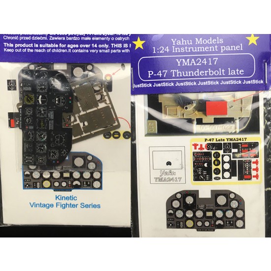 1/24 Republic P-47 Thunderbolt (late) Instrument Panel for Kinetic/Vintege Fighter Series