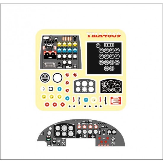 1/48 Avro Lancaster Instrument Panel for Tamiya kits