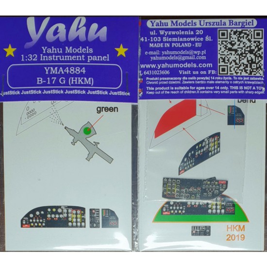 1/48 Boeing B-17 G Instrument Panel for HK Models