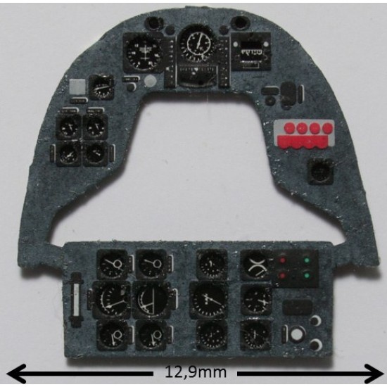 1/72 Marcel-Bloch MB.152 Instrument Panel for Heller/RS Models kits