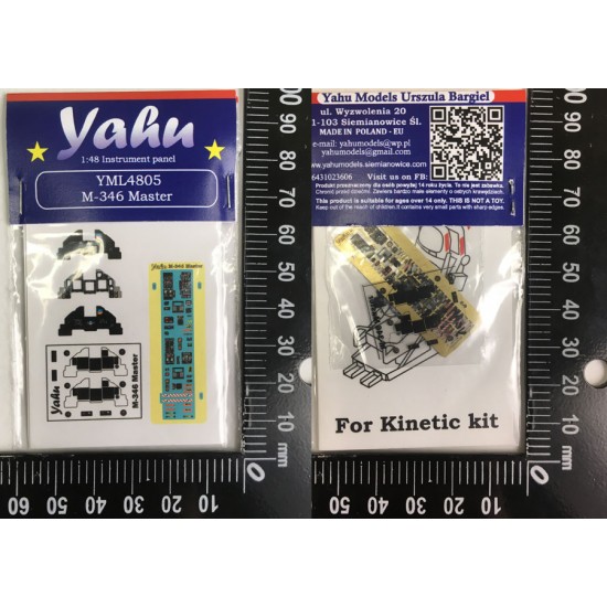 1/48 Alenia Aermacchi M-346 Master Instrument Panel for Kinetic kits