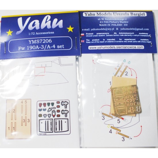 1/72 Focke-Wulf Fw 190A-3/Fw 190A-4 Detail-up Set for Tamiya/Zvezda kits