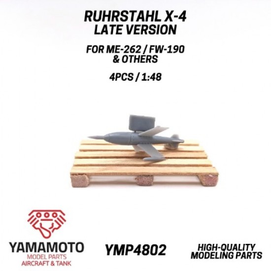 1/48 Ruhrstahl X-4 Late For Me-262, Fw-190 And Others (4pcs)