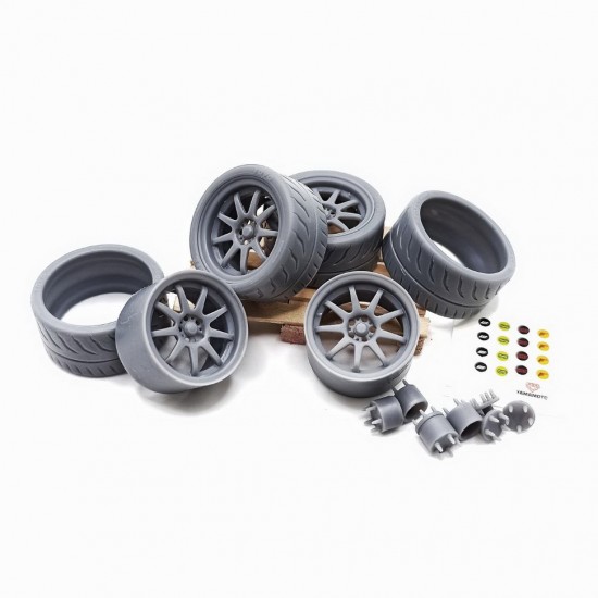 1/24 Work XD9 18' V2 Prokit + Tyres