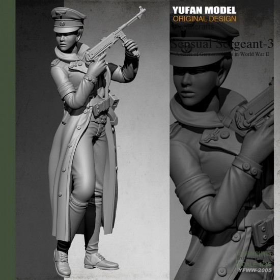 1/35 WWII German Female Officer (Fantasy)