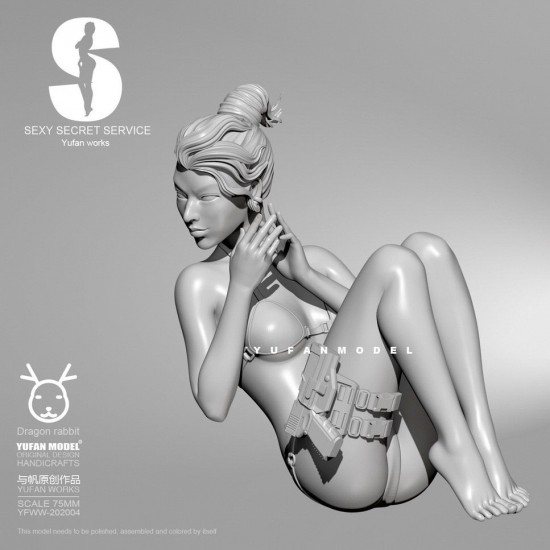 75mm Scale Sexy Secret Service Bikini Girl #2