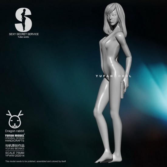 75mm Scale Sexy Secret Service Girl #8