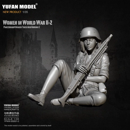 1/35 WWII Female Tank Crew for Panzerkampfwagen Tiger Ausfuhrung E Vol.2