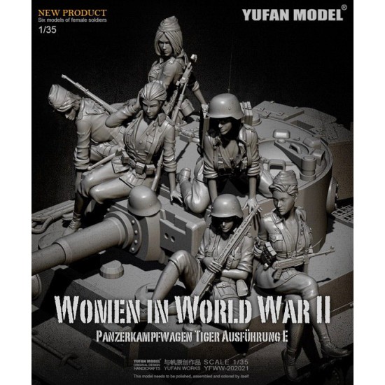 1/35 Women in World War II for Panzerkampfwagen Tiger Ausfuhrung E (6 figures)