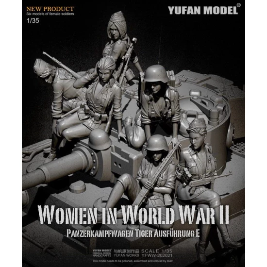 1/35 Women in World War II for Panzerkampfwagen Tiger Ausfuhrung E (6 figures)