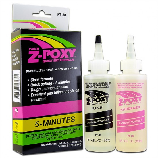 Z-Poxy 5-minute Epoxy (8 oz / 236 ml)