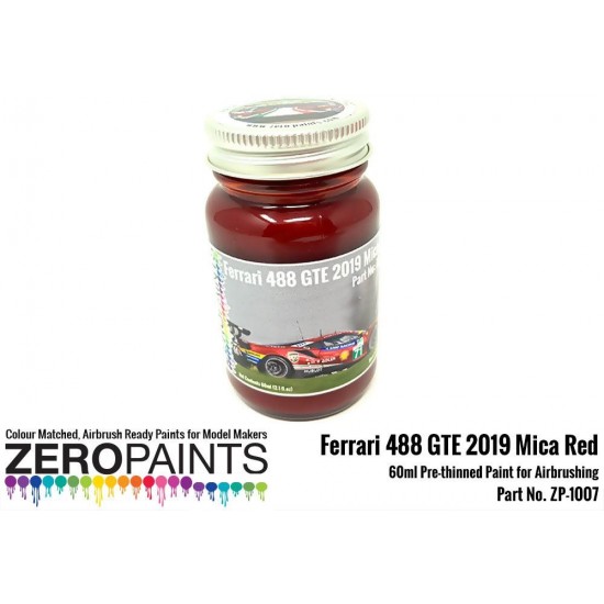 2019 Ferrari 488 GTE (AF Corse) Mica Red Paint 60ml