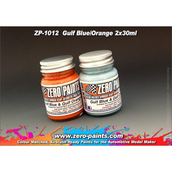 Gulf Blue and Orange Paints 2x30ml