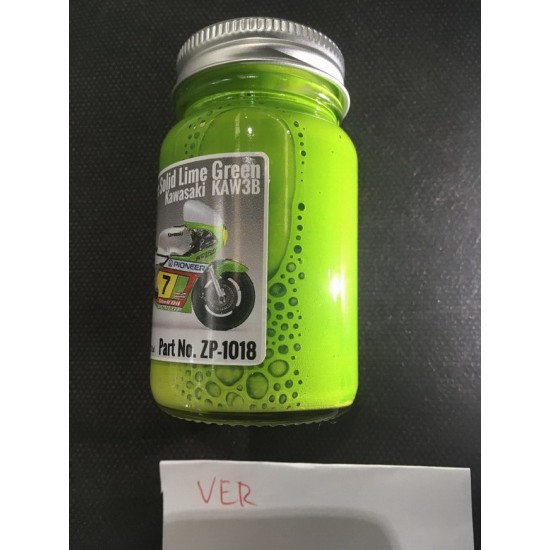 Kawasaki (Moto) Paint - VERDE (Solid Lime Green ) for Tamiya KR500, KR1000F etc 60ml