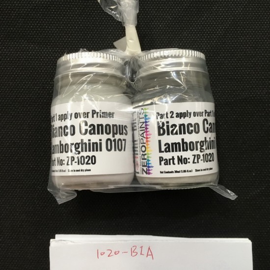 Lamborghini Aventador Paint - Bianco Canopus (Matt) - 2-Part (2x30ml)