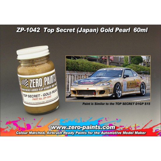 Top Secret D1GP S15 (Japan) Gold Pearl Paint 60ml
