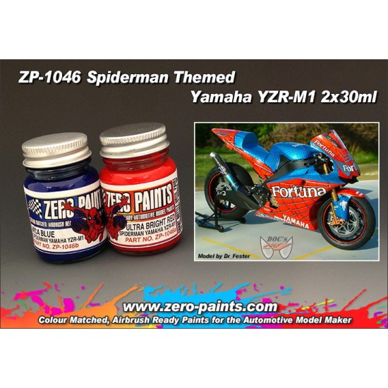 Spiderman Themed Yamaha YZR-M1 (M.Melandri) Paint Set 2x30ml