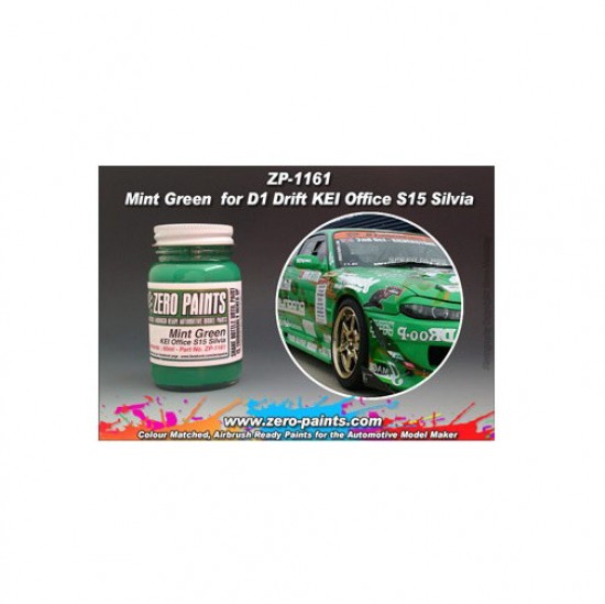 Green Paint for KEI Office S15 Silvia for Aoshima kits 60ml