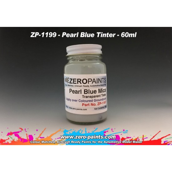 Pearl Blue Mica Transparent Tinter Paint 60ml