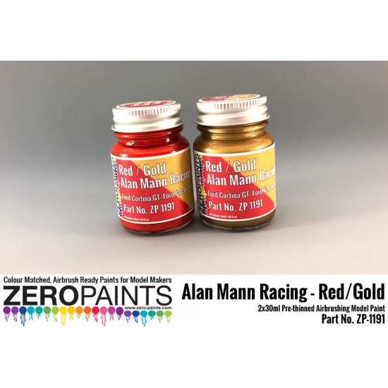 Alan Mann Racing Paints Red/Gold 2x30ml